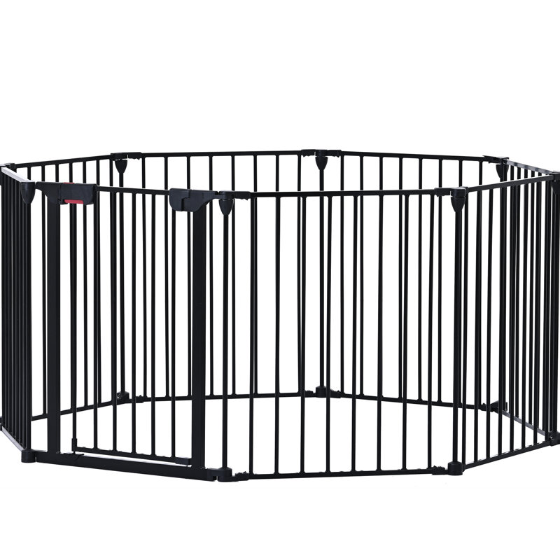 Barrière de jeu réglable 200 "- 8 panneaux en métal