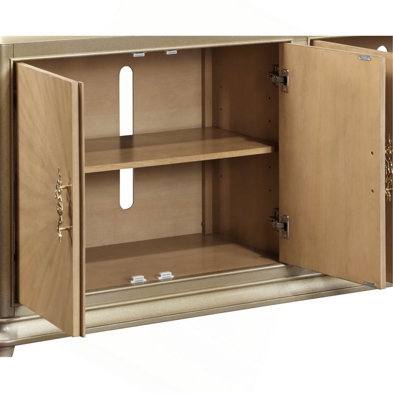 Armoire console en chêne naturel Dodie