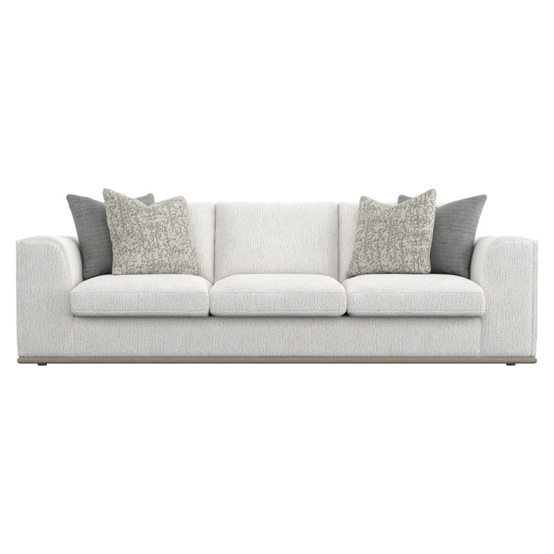 Bernhardt Prague Sofa, Textured Cream Chenille 1372-000
