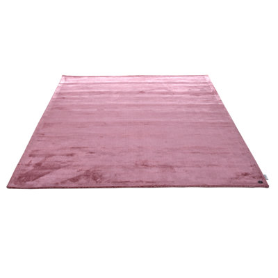 Handmade Flat-weave Rug Shine in Pink