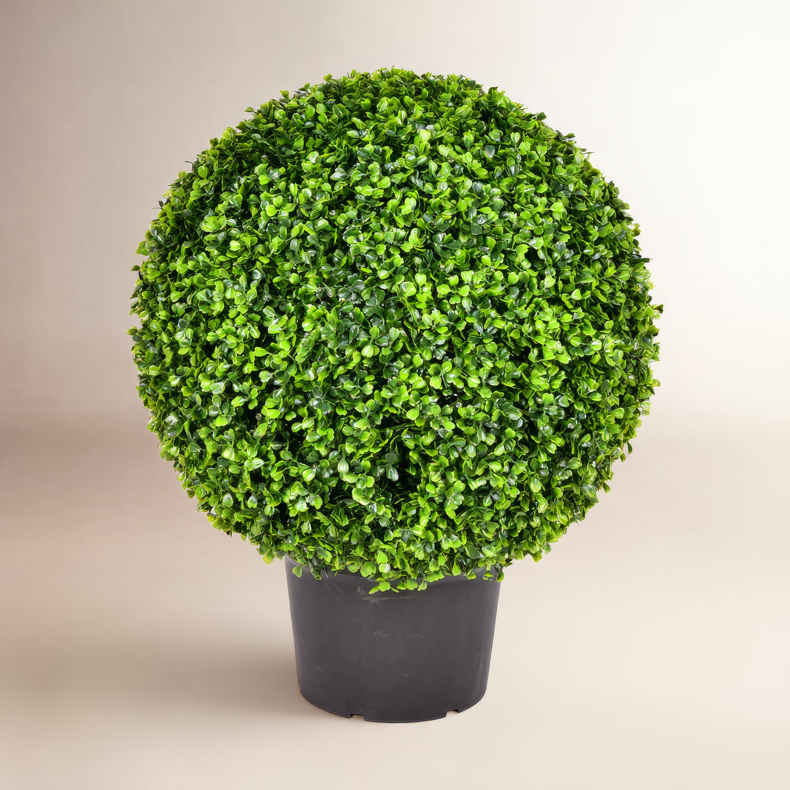 Artificial Green Boxwood Ball., 23" H x 20" W x 20" D