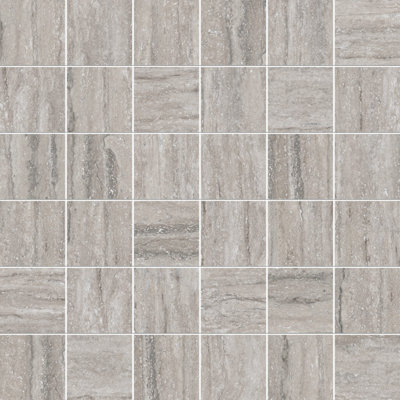 Iris Travertini Al Contro Bianco Al Contro 2" X 2" Floor And Wall Mosaic