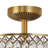 Eyne Laurie 14.75" W 2-Light Dimmable Carved Crystal Semi Flush Mount-105086840
