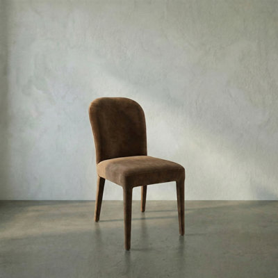 Georgia Dining Chair, Orris Brown Leather
