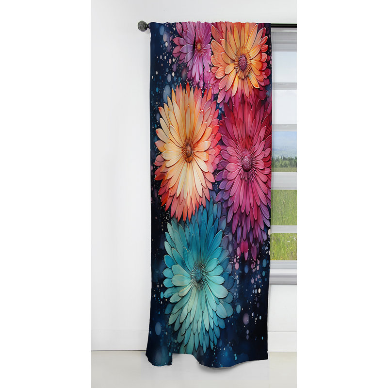 Eileen - Rideau Botanicals - Rideau occultant abstrait - 1 panneau, L 52 po x L 63 po