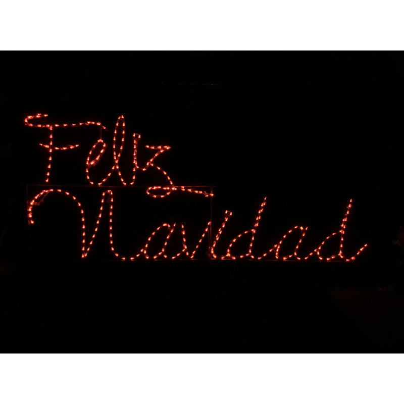 Figurine lumineuse Feliz Navidad