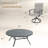 8-Person Outdoor Patio Dining Set With Swivel Chairs-2065651343