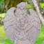 Statue d'ange de jardin en résine résistante aux intempéries avec bain d'oiseaux 23,5 po Keimiyah-110269830