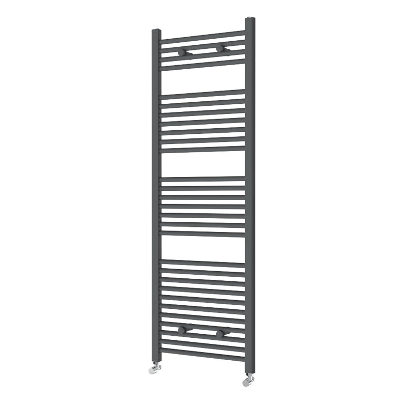 Straight Towel Rail Heated Towel Rails, Anthracite, 150 cm H x 50 cm W x 3 cm D