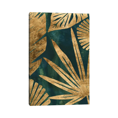 Emerald Jungle I by June Erica Vess - Wrapped Canvas Print