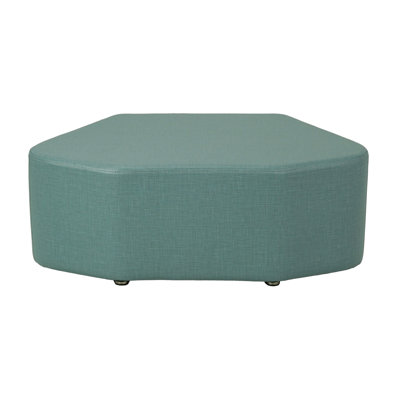 Upholstered Petal Ottoman 12" Height