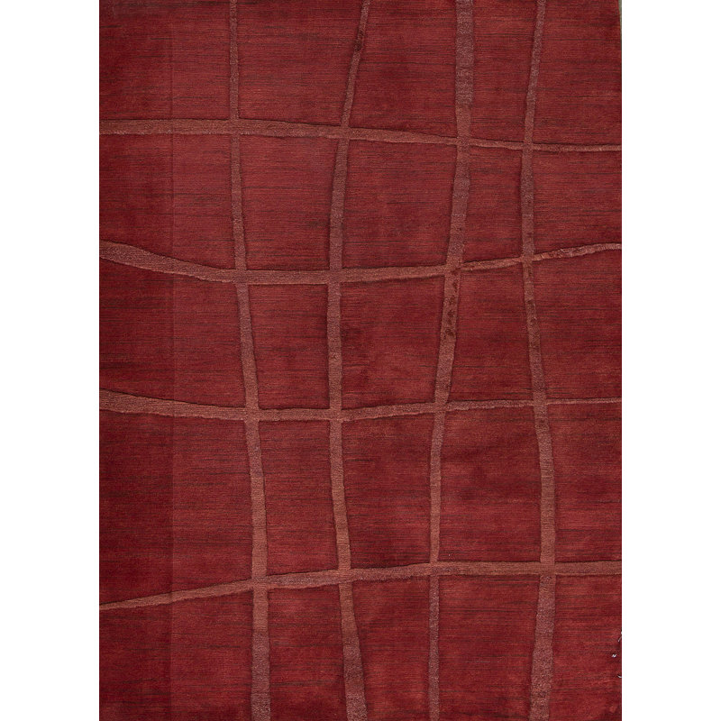 Hand-Knotted High-Quality Brown and Gray Area Rug