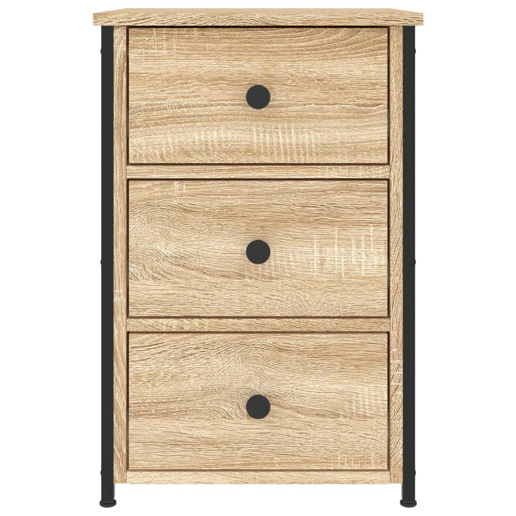 Caulkins 3 Drawer Bedside Table