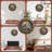 Rustic Wood Deer Family Wall Clock