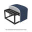 Pouf cube extérieur Praia de 22 po recouvert de tissu Sunbrella-100752280