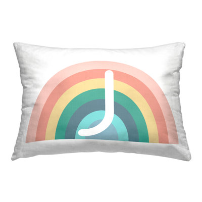 Coussin Rainbow Initiale