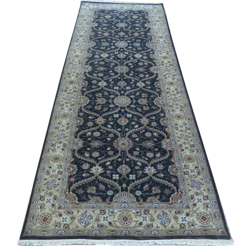 Tapis de zone de tapis de couloir 4 pi 3 po x 11 pi 9 po one-of-kind-noué la main Stith