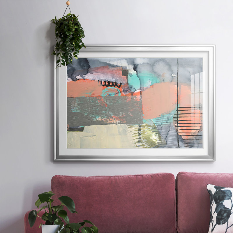 Over, Under & Through II - encadré, impression encadrée avec biseauté mat et verre, Argent, H 19 po x l 27 po x P 1,5 po