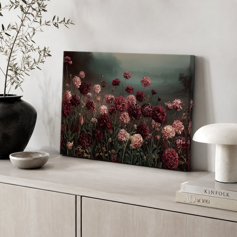 Impression sur toile encadrée très sombre Moody, Toile tendue, H 32 po x l 48 po x P 1,5 po