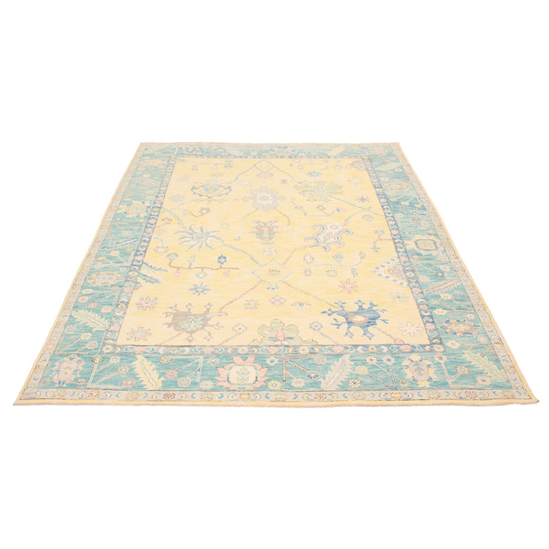 Tapis unique en laine noué à la main 9 pi 1 po x 11 pi 11 po nouvel âge Lancaer