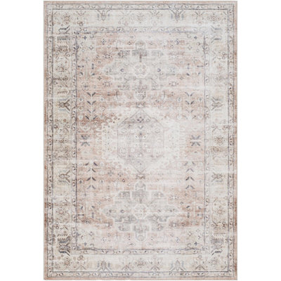 Tapis rose / gris Lympsham