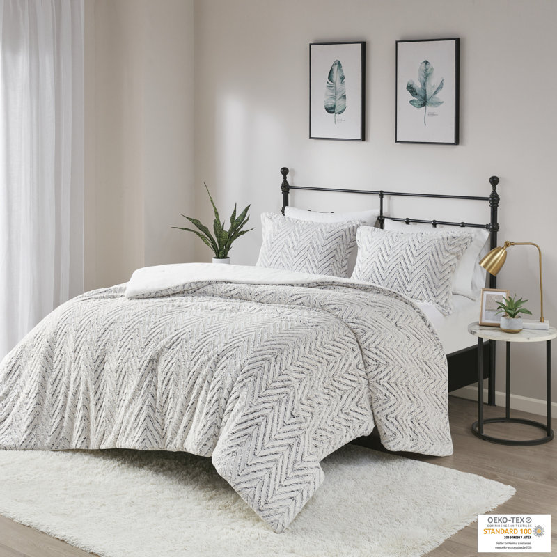 Ivory Twin Reversible Down Alternative Comforter Set