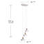 Luminaire suspendu tambour 3 lumières grappe-1070840282