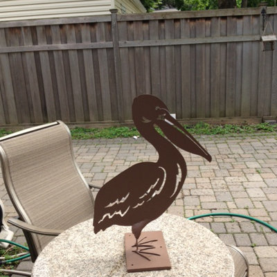 Nelly Animals Weather Resistant Metal Garden Statue