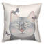 Coussin intérieur / extérieur Chat avec papillons-99717197-99717097