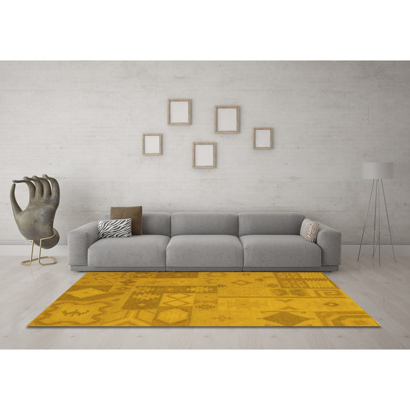 Hedaya Performance Patchwork Indoor Rug, Square 5'