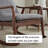 Solid Wood Rocking Chair with Removable Cushion