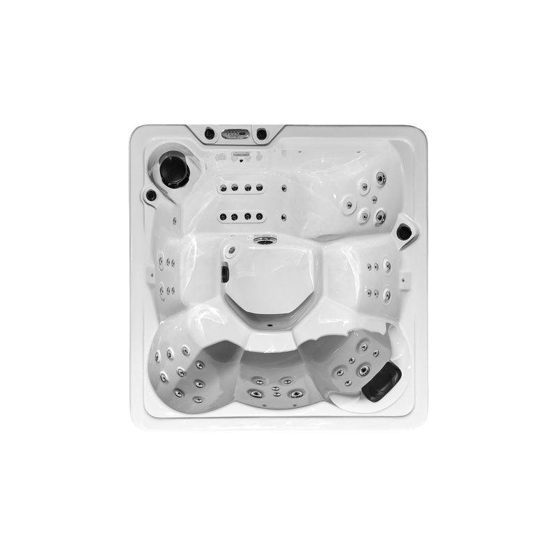 Home And Garden Spas 6 Person 29 Jet Plug And Play Hot Tub in White