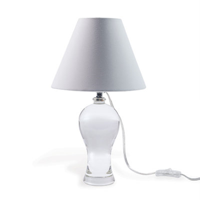 Bari Mini Plum Crystal Lamp