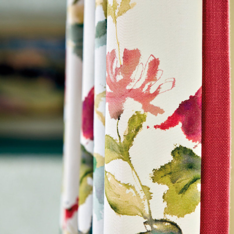 Honey Flowers Fabric, Fuchsia/Rose