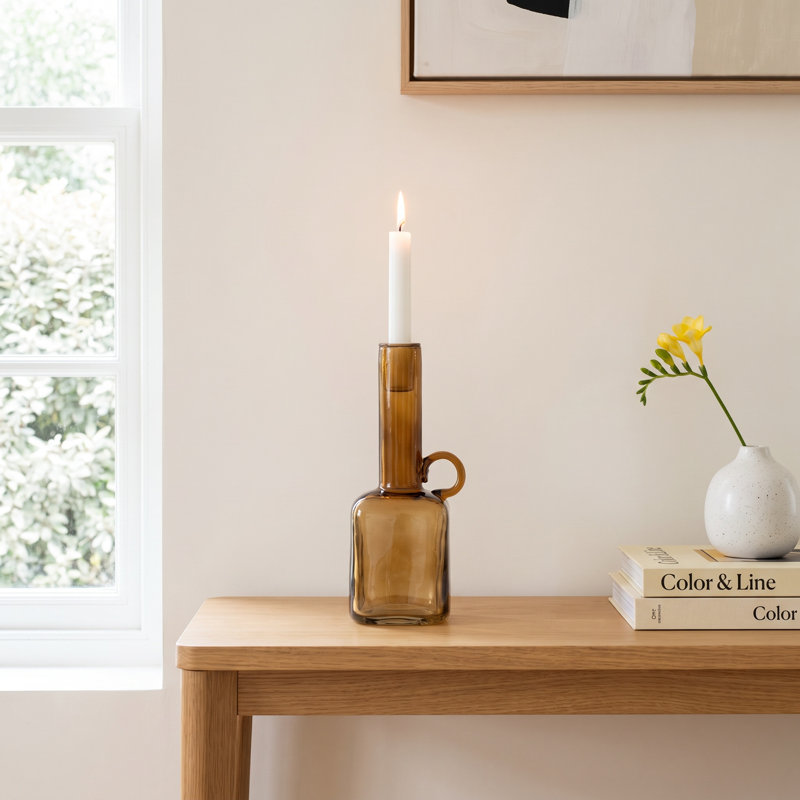 3.54'' H Glass Tabletop Candlestick