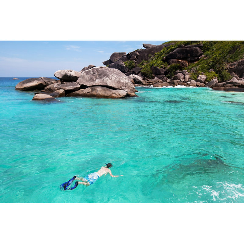 Clawson Snorkeling - Wrapped Canvas Print, 20cm H x 30cm W x 3.8cm D