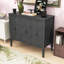 Console rustique en bois avec armoire de rangement polyvalente-57062075