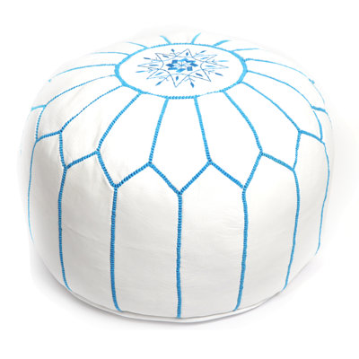 Leather Pouf