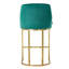 Upholstered Counter Stool with Metal Frame-507288713