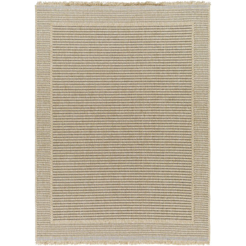 Klara Boho Jute-Look Beige Area Rug, Rectangle 117 x 166 cm, Striped