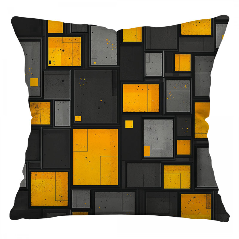 Coussin Rectangles, Carré 16 po