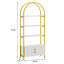 181.7cm H x 80.1cm W Iron Bookcase-741492412