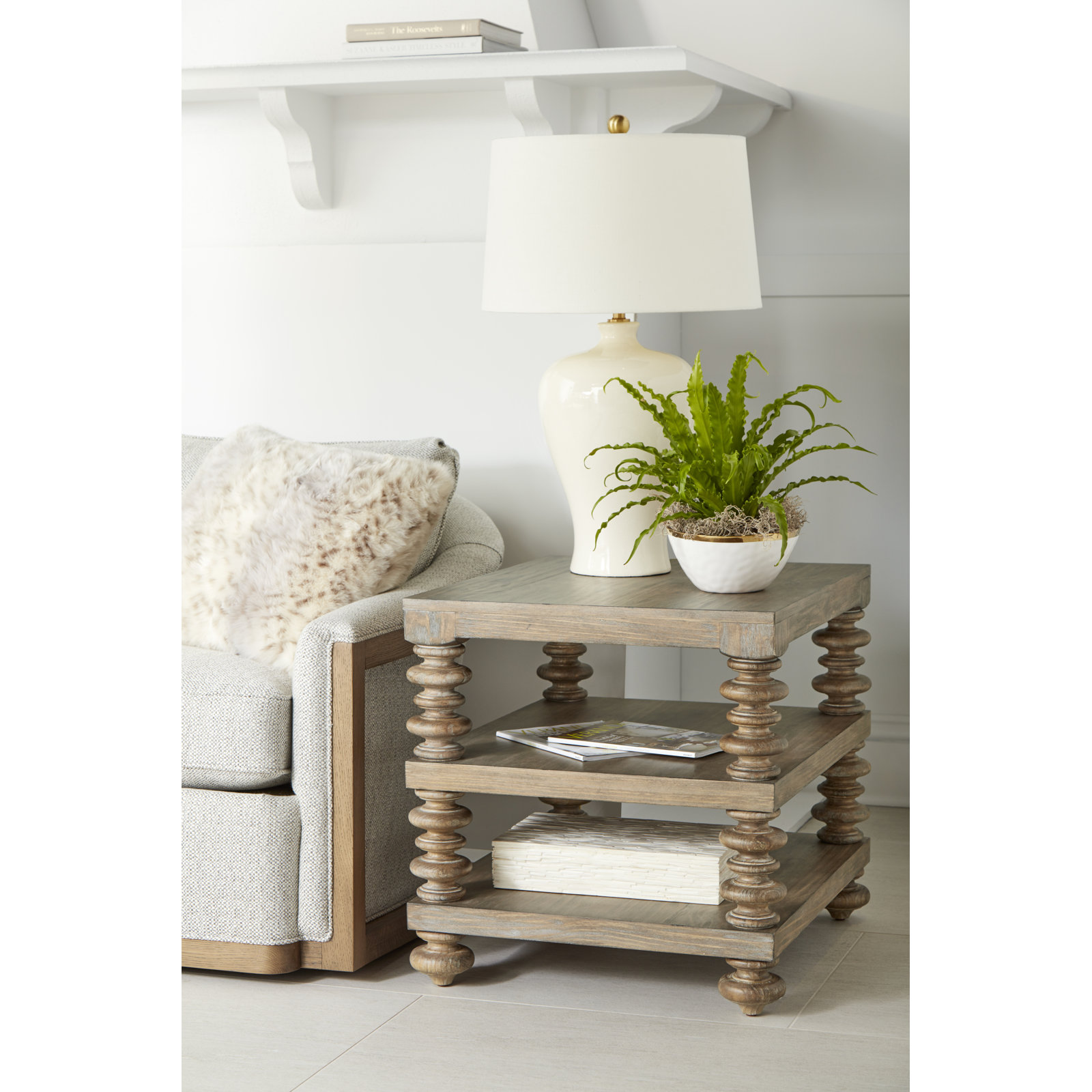 Cadwall Solid Wood End Table