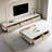 Modern minimalist rock slate coffee table TV stand