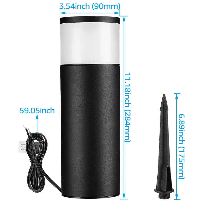 Lumières à DEL pour sentier paysager, boîtier en aluminium, basse tension 12 à 24 V, RGBCW