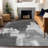 Machine Washable Indoor/Outdoor Christain ACN1334 Gray Rug-102631412