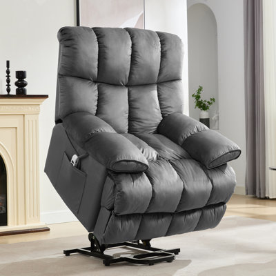 Fraher Oversized Power Lift Chair,heated Massage Power Recliner Chair With Usb Port, electric Recliner With Super Soft Padding by Latitude Run