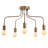 Bentzion 5-Light Metal Semi Flush Mount