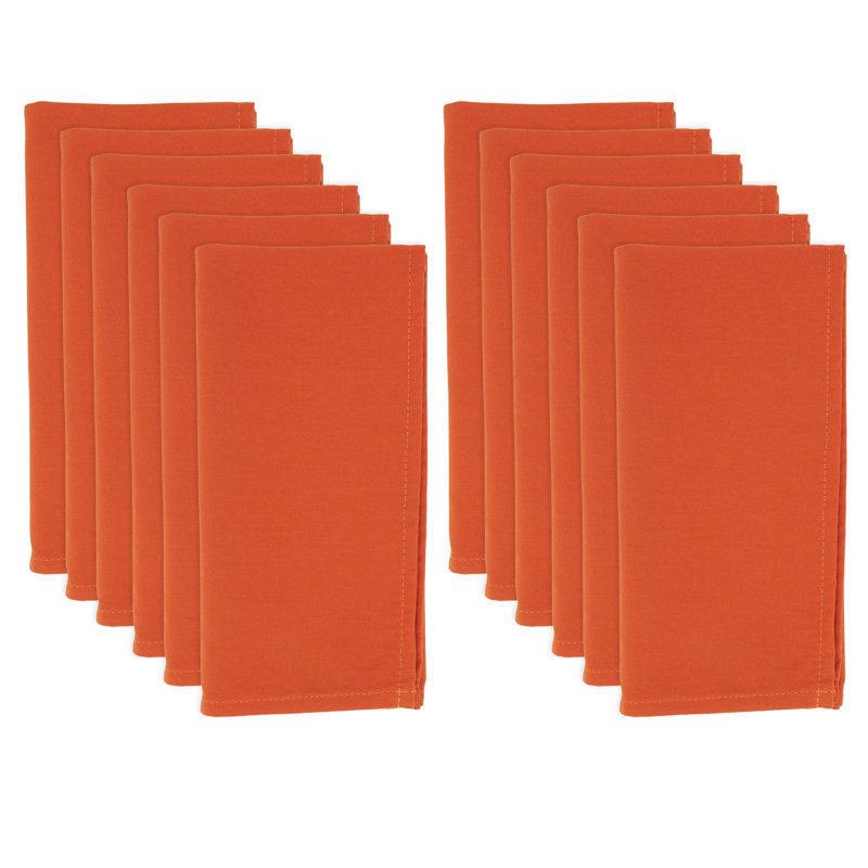 Evansville Polyester Square Napkin, Pumpkin