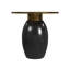 Shelia Black Enamel Side Table